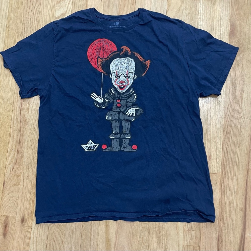 IT Graphic T-Shirt 2XL Horror Movie Clown Alt Memorabilia Tee